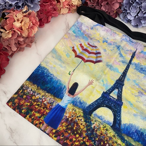 Eco-Friendly Eiffel Tower Paris Folding Tote Bag - Picture 7 of 16